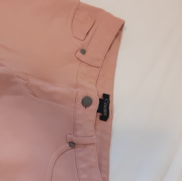 Pink Mid Cut Jeans - Picture 3 of 7